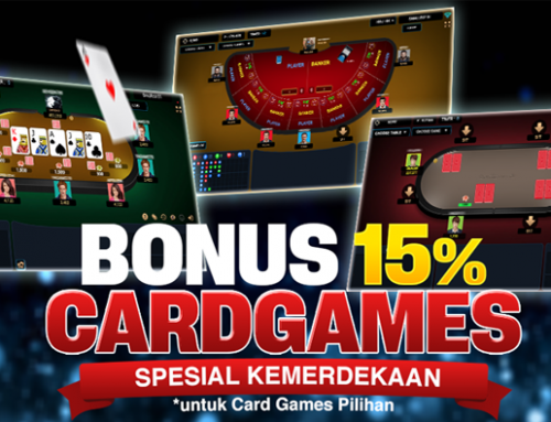 BONUS ROLLINGAN MINGGUAN Up to 15%  CARD GAMES ( Kecuali Texaspoker, Domino QQ, Ceme )