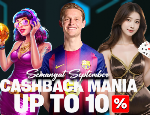 BONUS KEKALAHAN UP TO 10% ( SLOT GAMES,PG SOFT, LIVE CASINO & SPORTSBOOK)